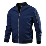 Sleek Men's Casual Bomber Jacket