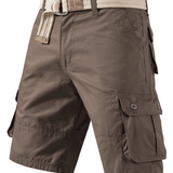 Men's Cotton Knee-Length Cargo Shorts