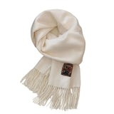 Lyle Men's Cashmere Merino Scarf - White