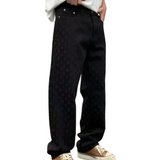 Men's Jacquard Denim Jeans