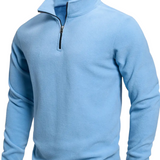Men's Long Sleeve Zip-Up Sweater