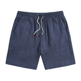 Men's Casual Linen-Blend Shorts