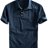 Grant Men's Linen-Blend Polo Shirt