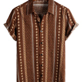 Retro 70s Striped Men's Shirt