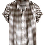 Landon Plain Short Sleeve Men's Shirt with Pocket