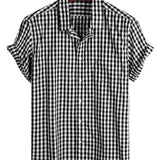 Landon Plain Short Sleeve Men's Shirt with Pocket