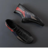 Men's Leather Zip Shoes