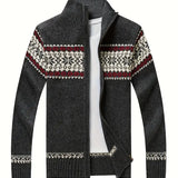 Elegant Men's Knit Cardigan