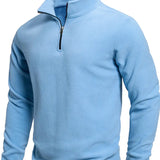 Men's Long Sleeve Zip-Up Sweater