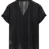 Men's Short-Sleeve Set – Black & White