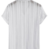 Men's Short-Sleeve Set – Black & White