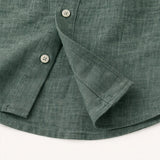 Relaxed Men's Button-Up Linen-Blend Shirt