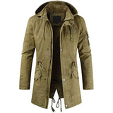 Long Men's Cargo Parka