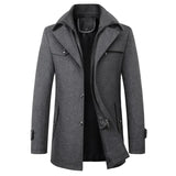 Elegant Men's Wool Winter Jacket