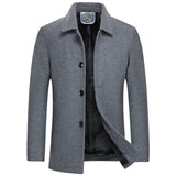 Men's Wool Jacket with Fleece Lining