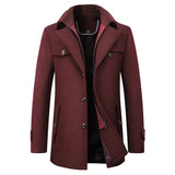 Elegant Men's Wool Winter Jacket