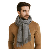 Milo Men's Cashmere Merino Scarf - Grey