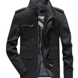 Elegant Men's Cotton Cargo Jacket